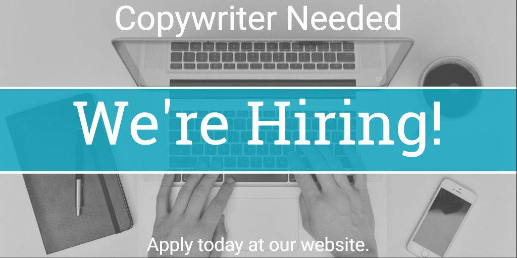 Copywriter needed - We're hiring