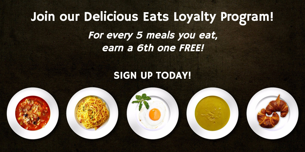 Join our delicious eats loyalty program