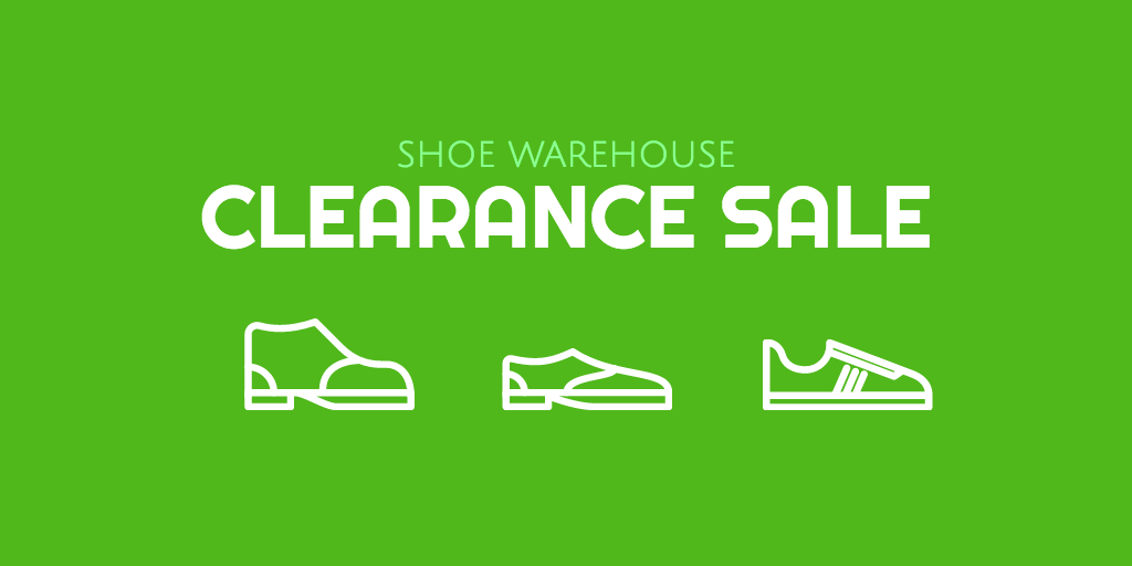 Shoe warehouse sale