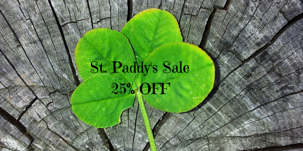 St. Paddy's sale 25% off