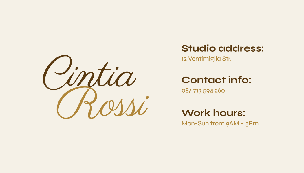 Feminine business card template design