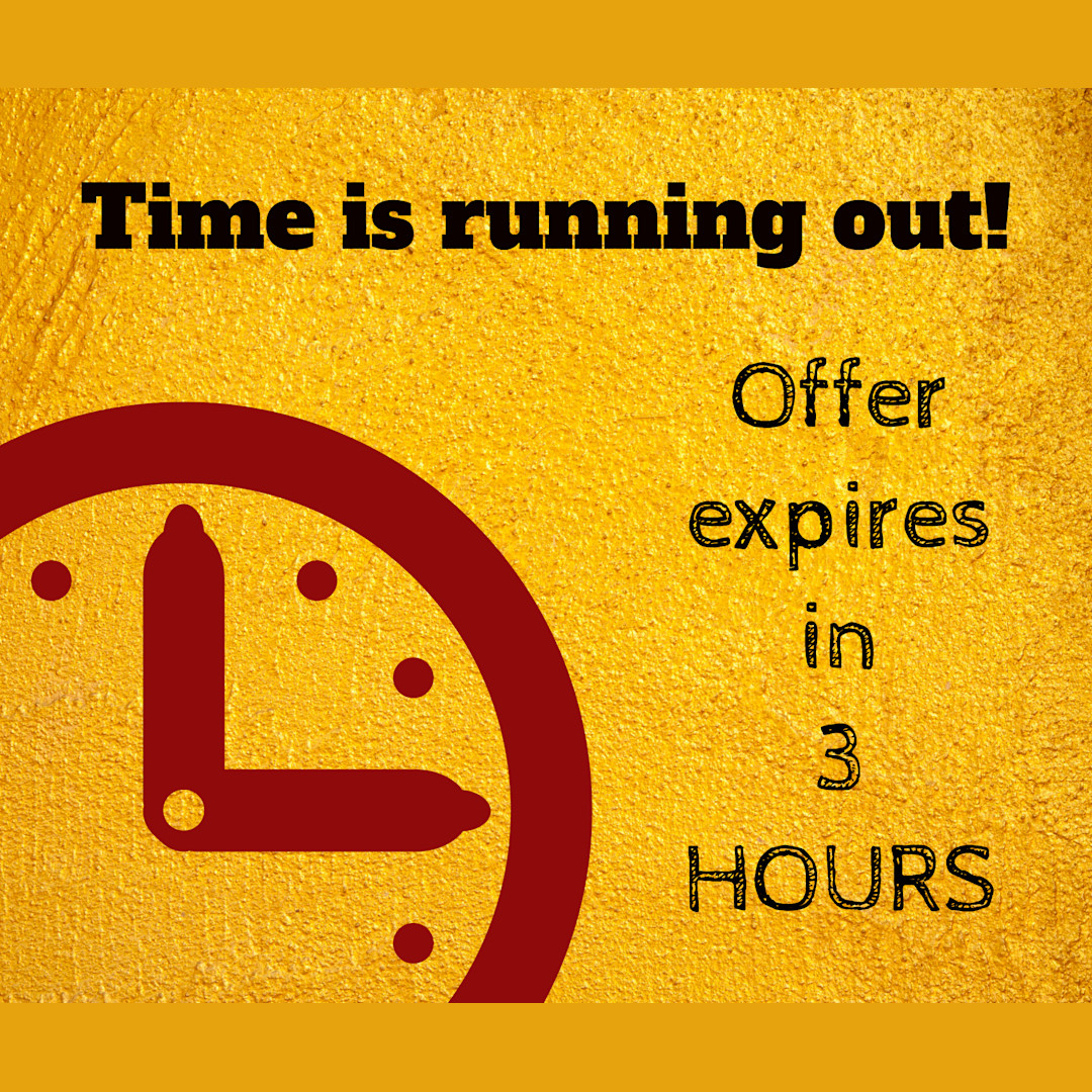 Time is running out Templates Stencil