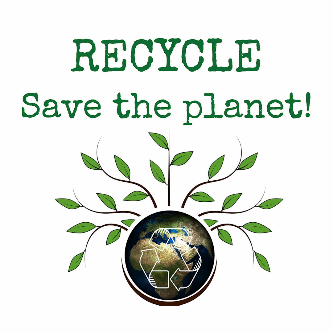 Recycle - Save the planet | Templates | Stencil