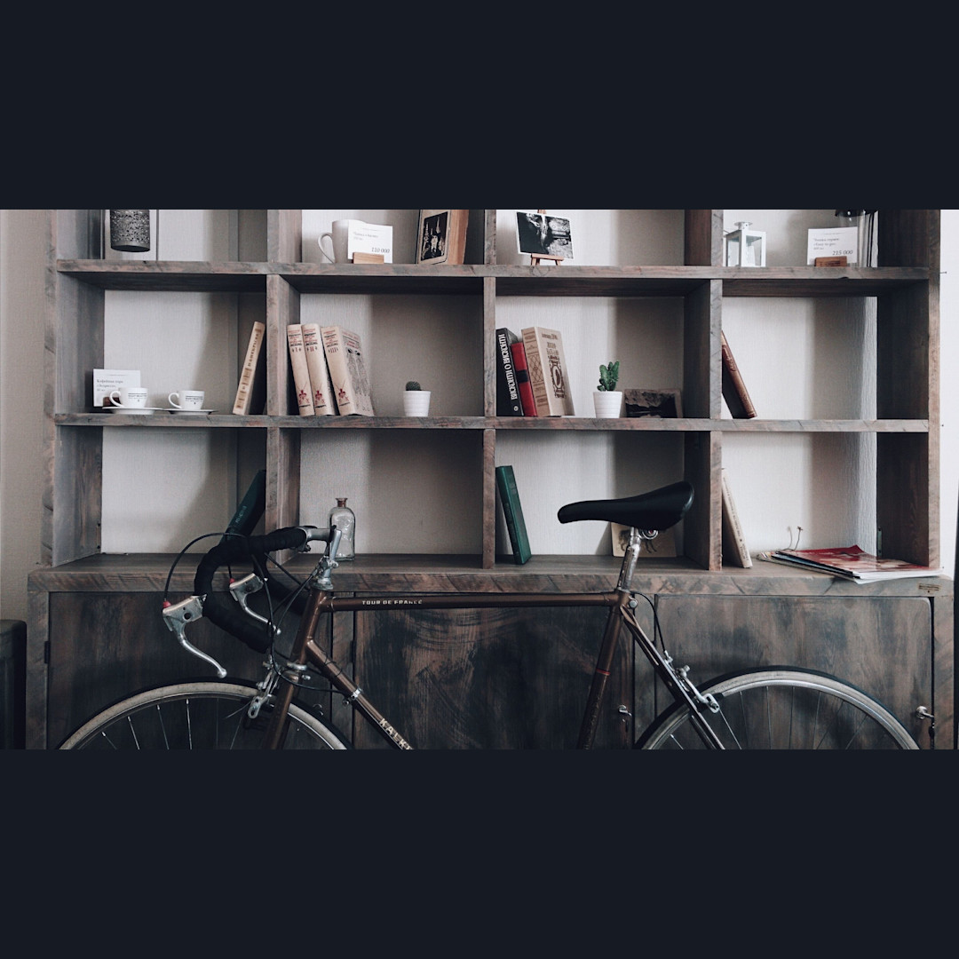 Bike Shelf - Zoom Virtual Background | Templates | Stencil
