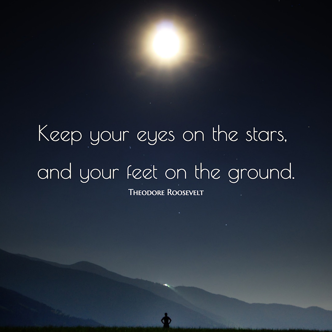 Keep your eyes on the stars | Templates | Stencil