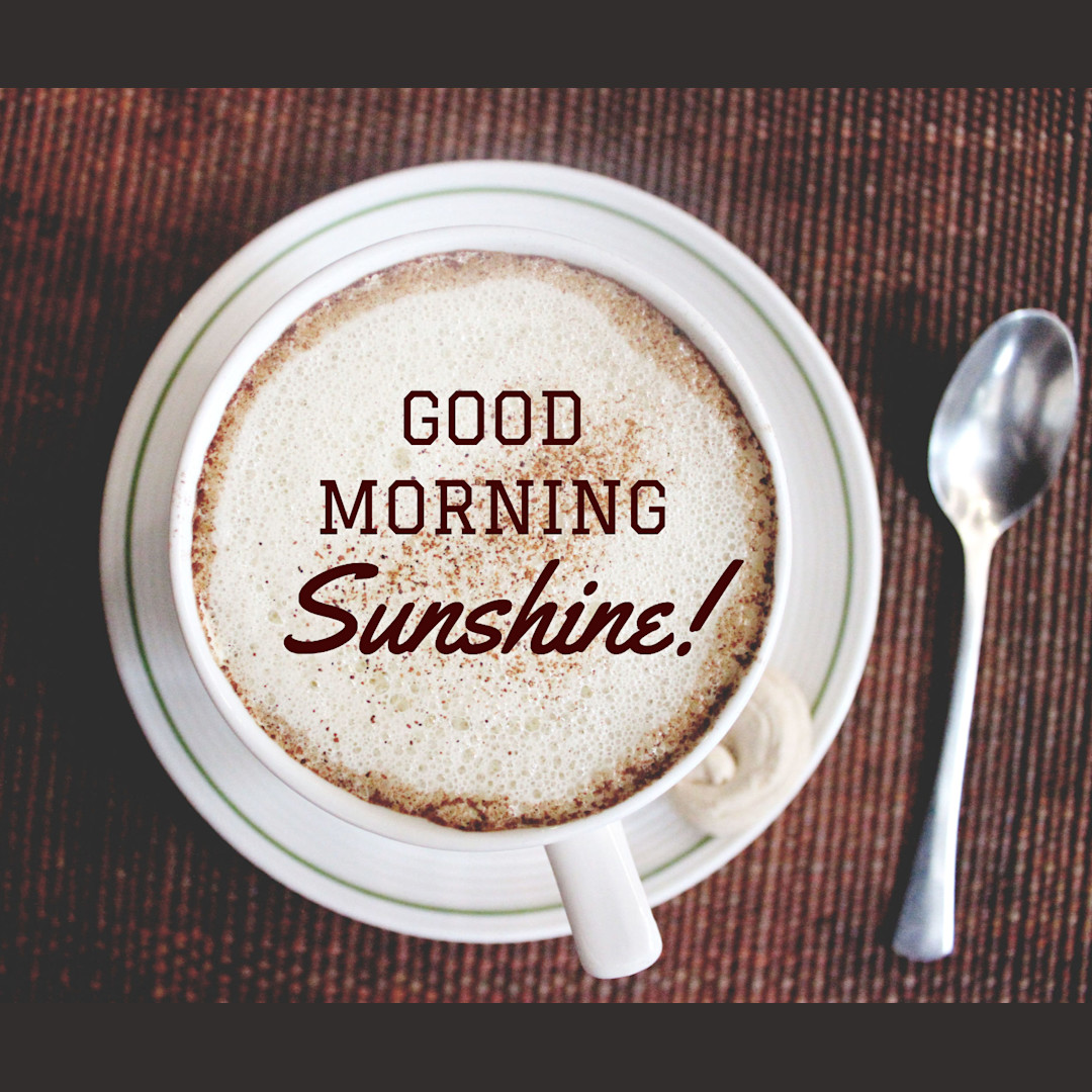 Good morning sunshine | Templates | Stencil