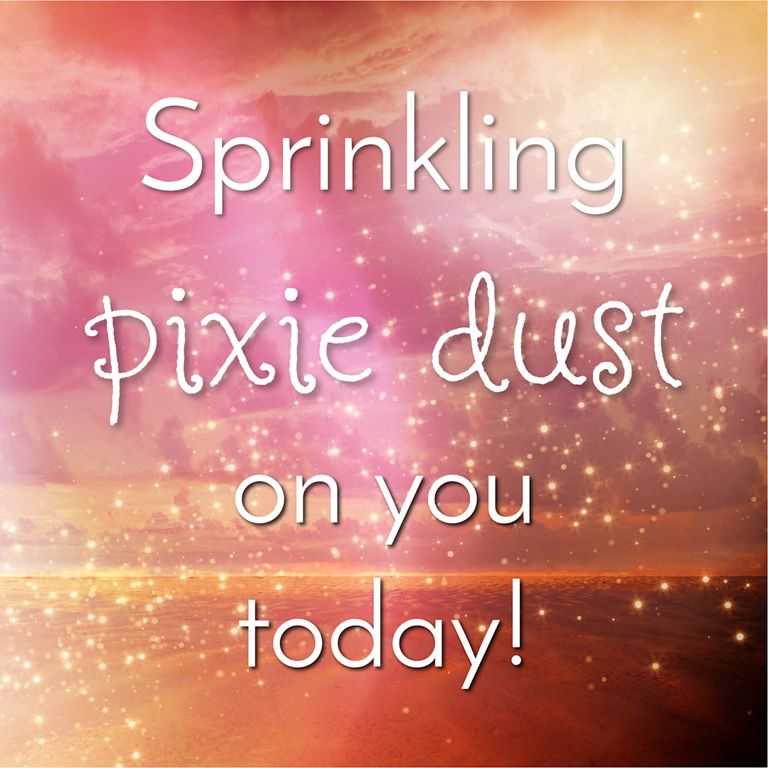 Sprinkling pixie dust Templates Stencil