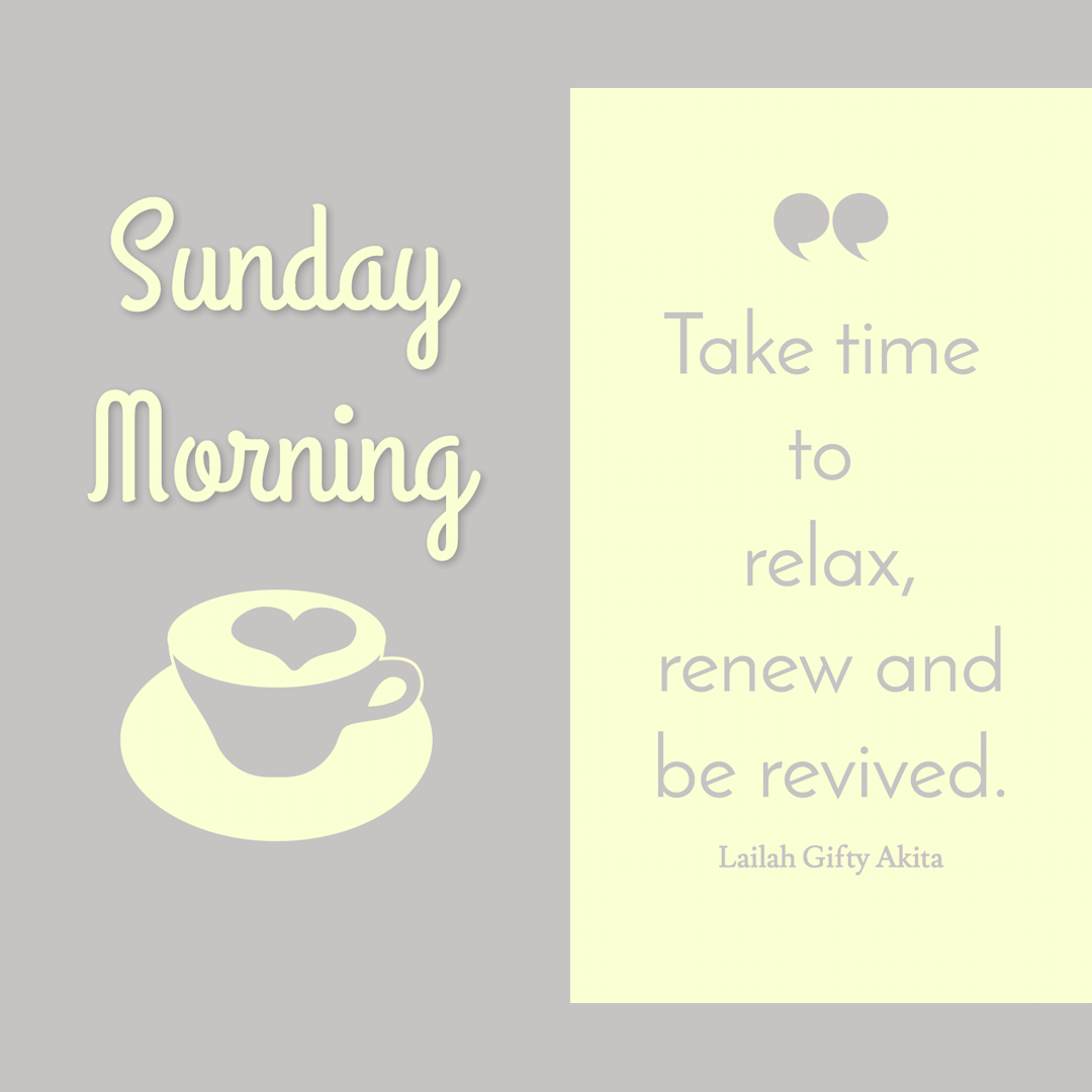 Sunday morning - Take time to relax | Templates | Stencil