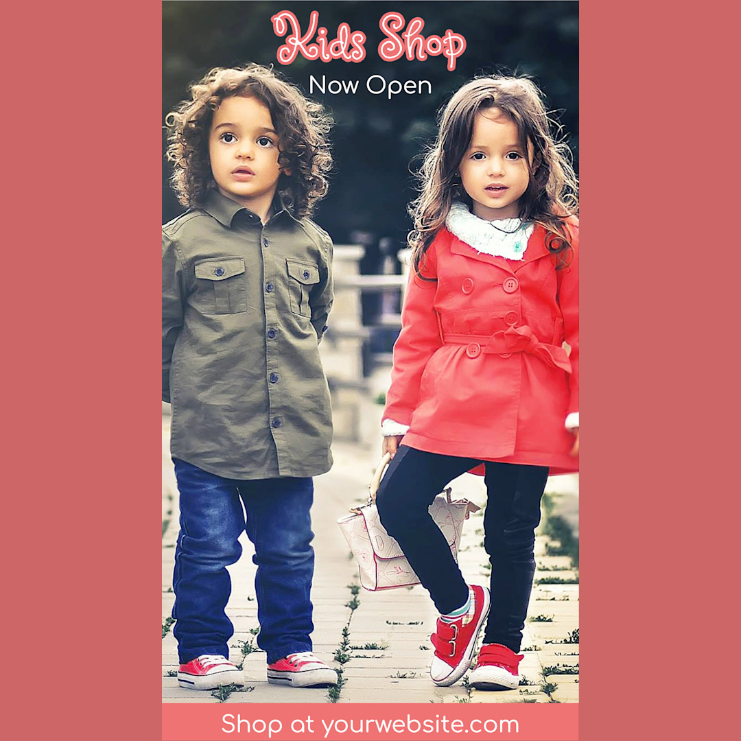 Kids Shop Now Open | Templates | Stencil