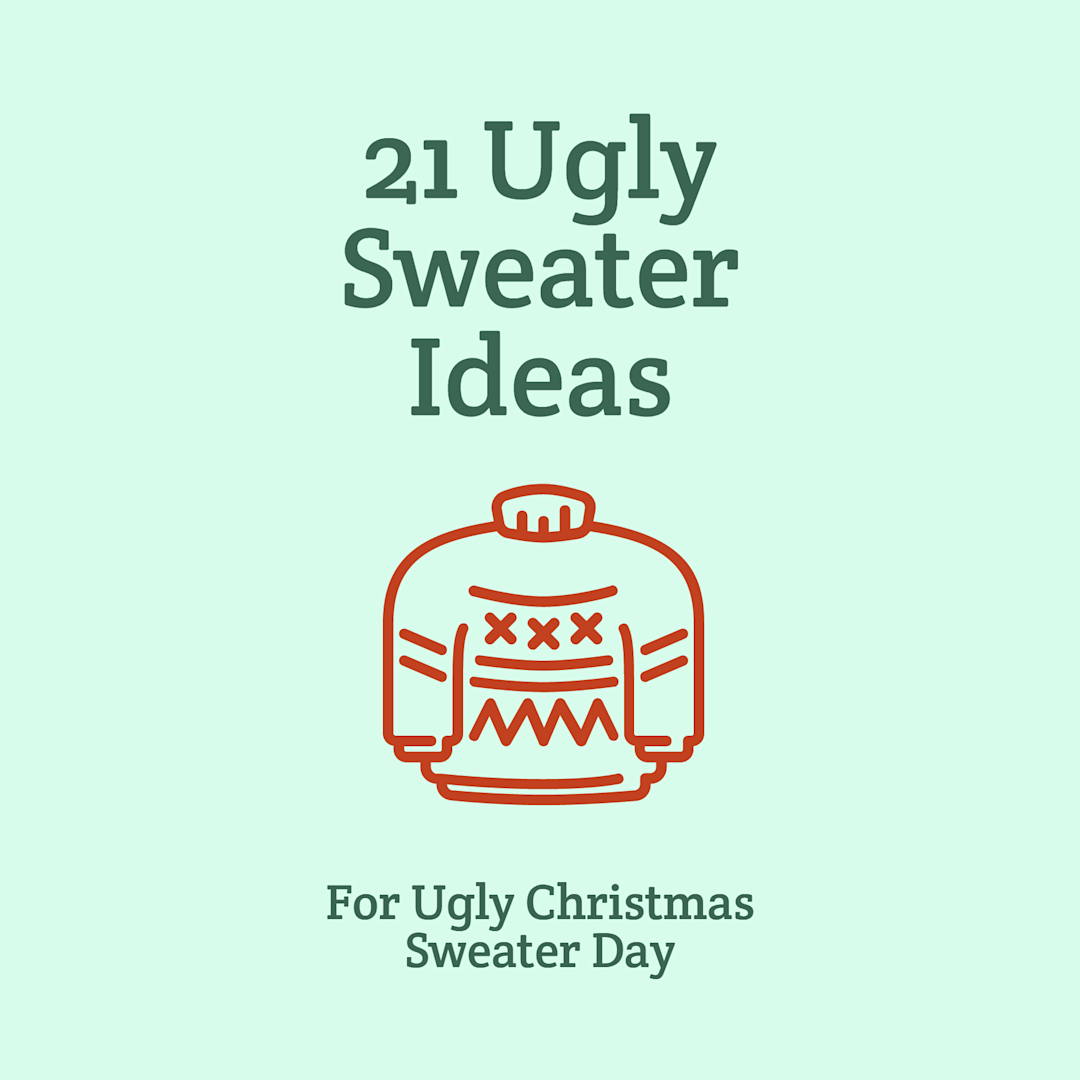 21 ugly sweater ideas | Templates | Stencil