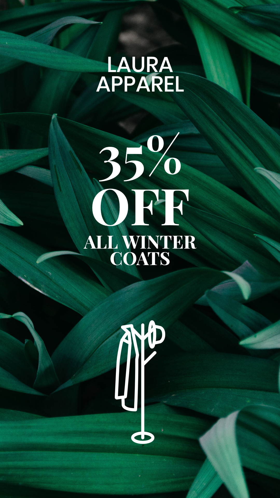 All winter coats 35% off