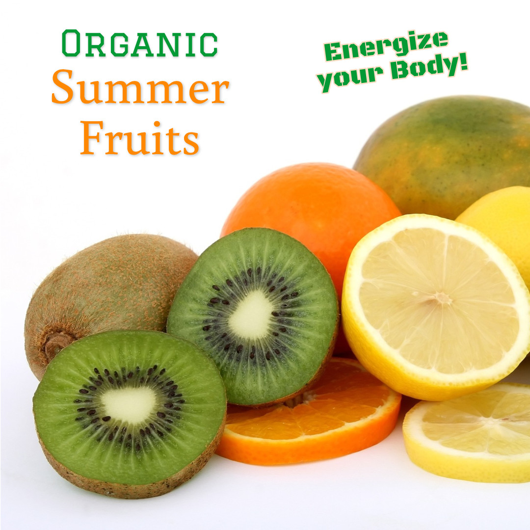 Organic summer fruits