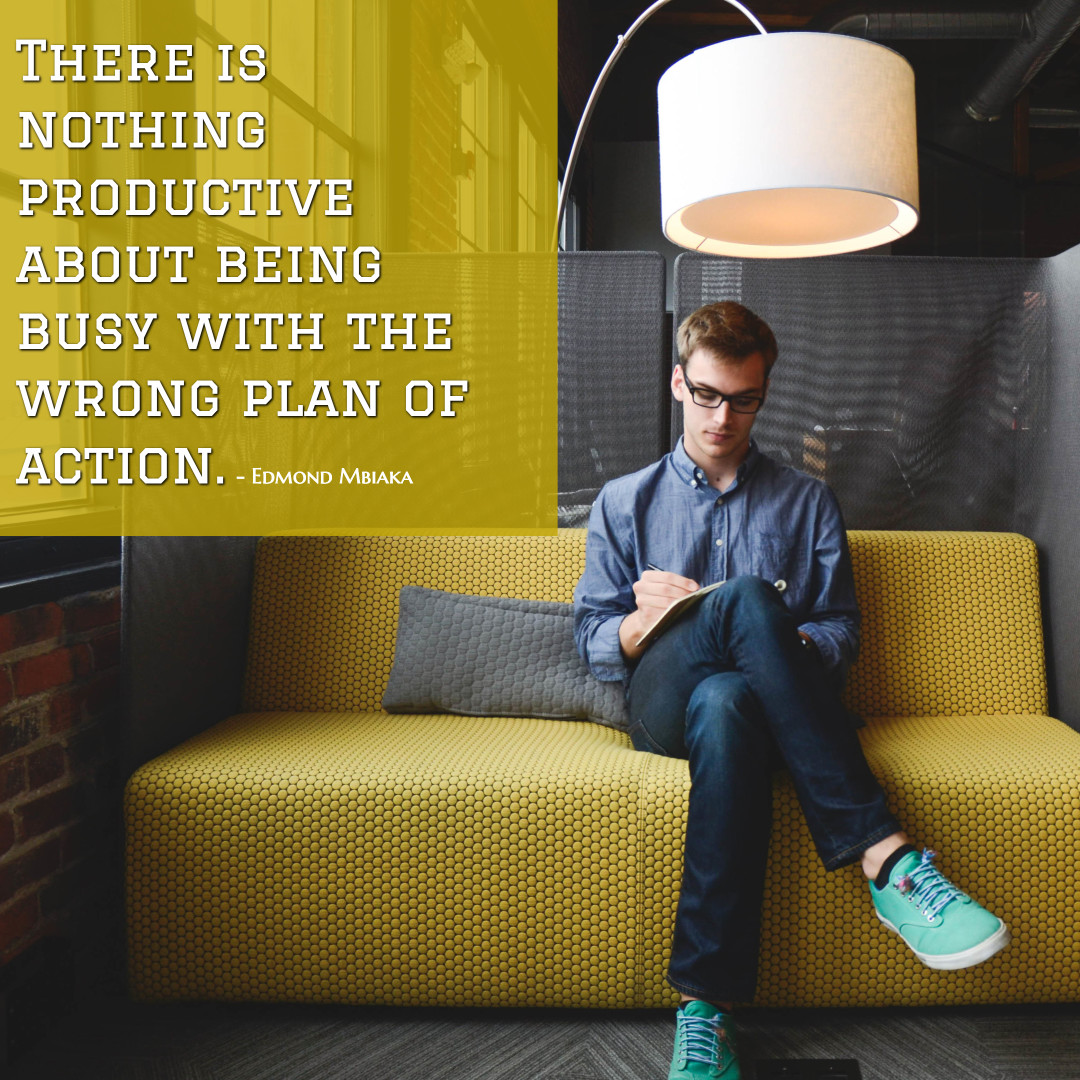 Nothing productive being busy with wrong action | Templates | Stencil