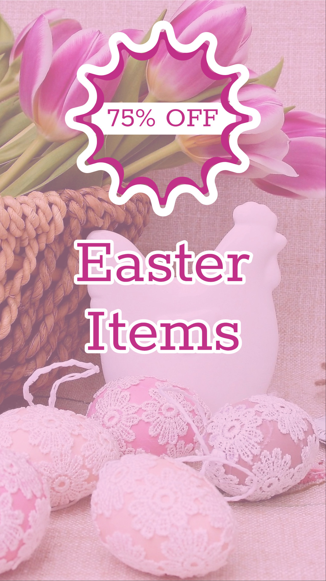 75% off Easter items