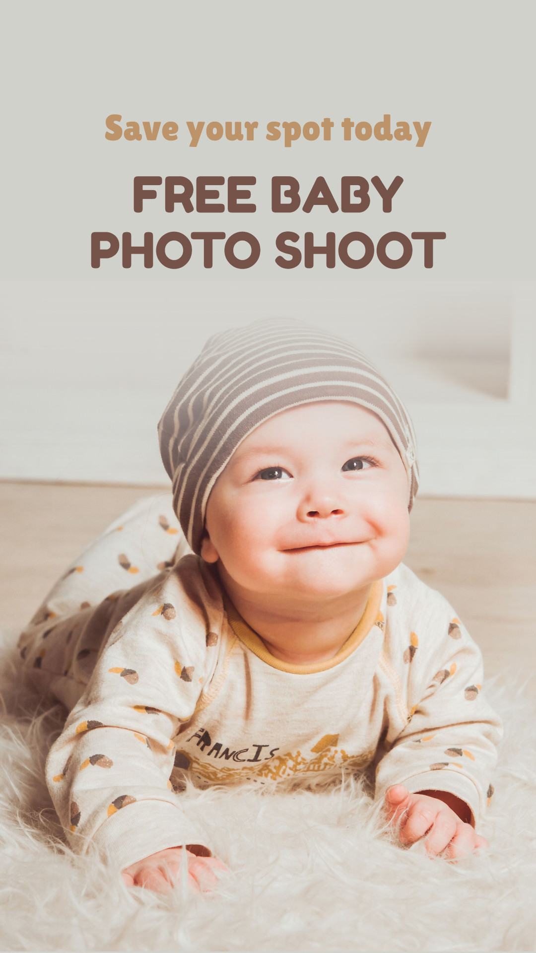 Save Your Spot - Free Baby Photo Shoot