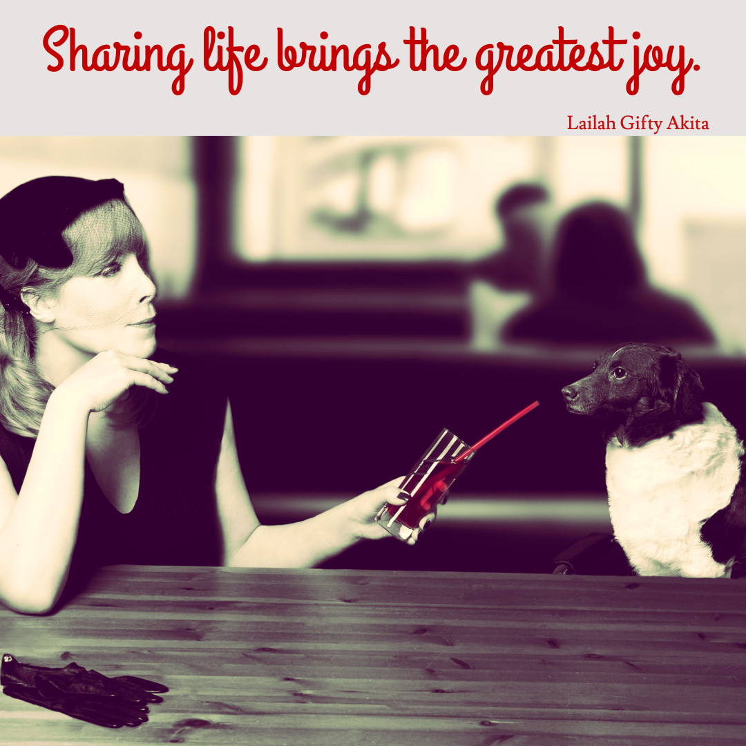 Sharing life brings joy