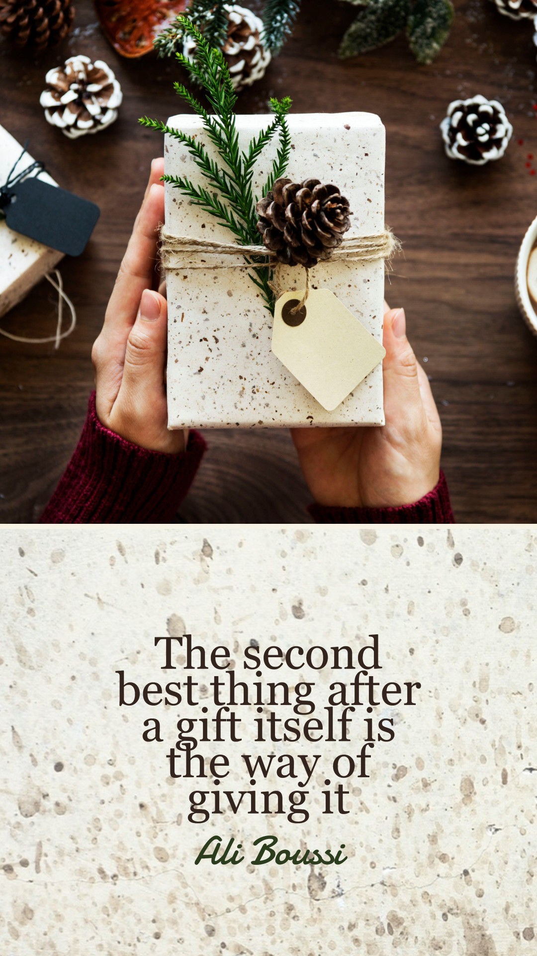 Gift Of Giving Quote Templates Stencil