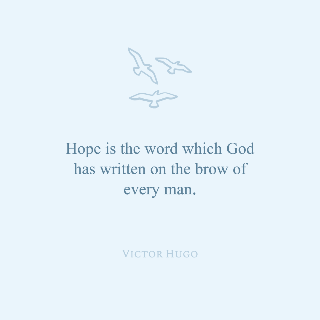 Quote about hope by Victor Hugo