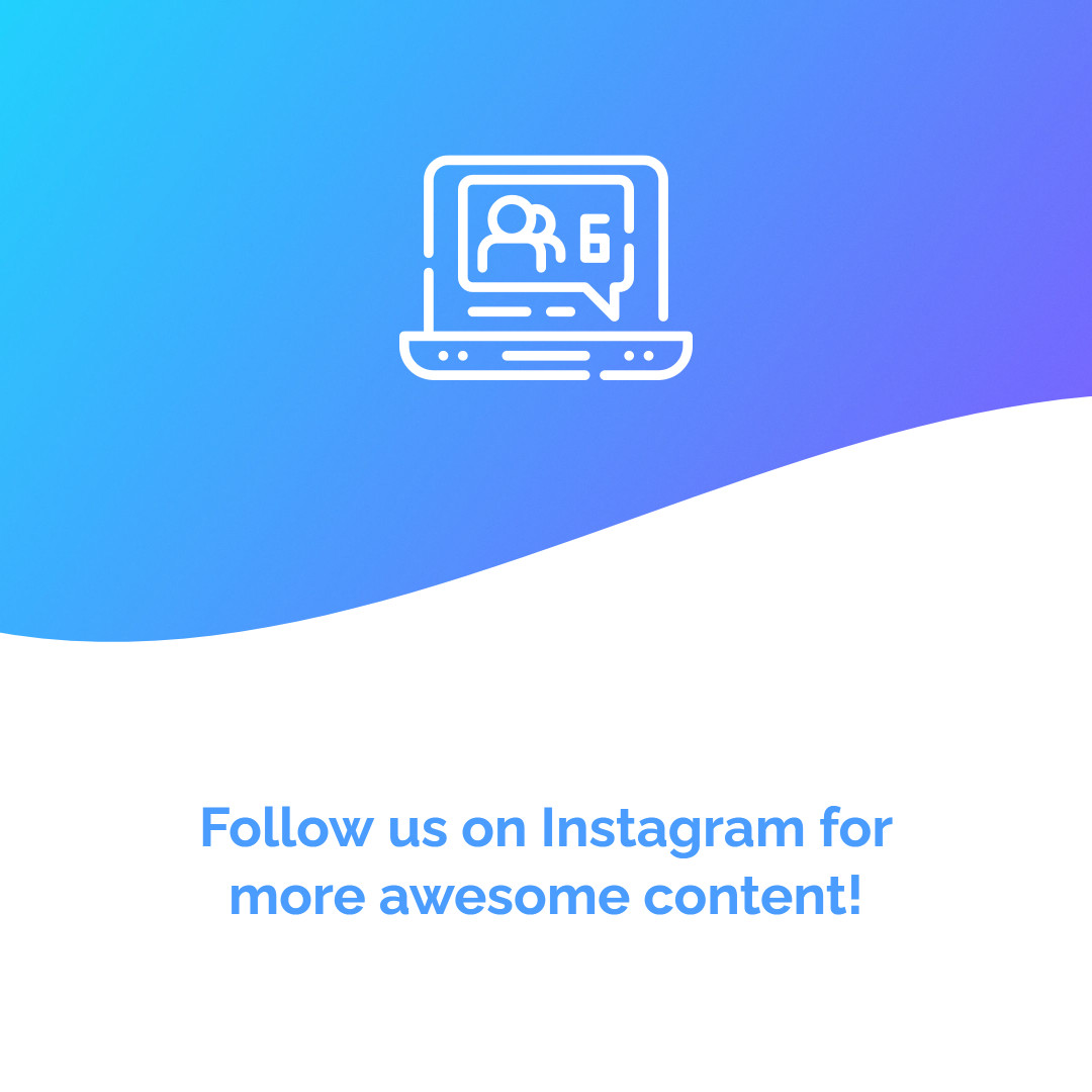 Follow us on Instagram for more awesome content