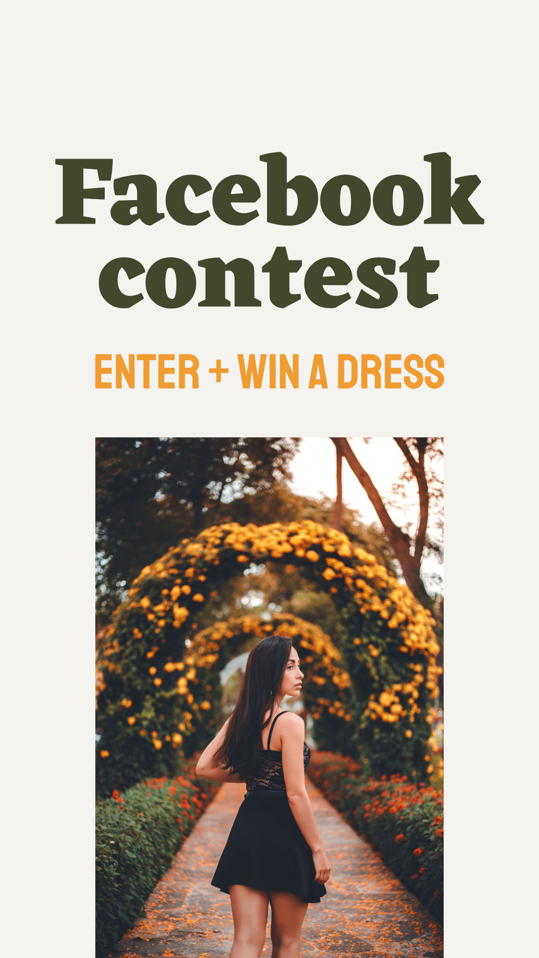 Facebook contest - enter and win - social media template