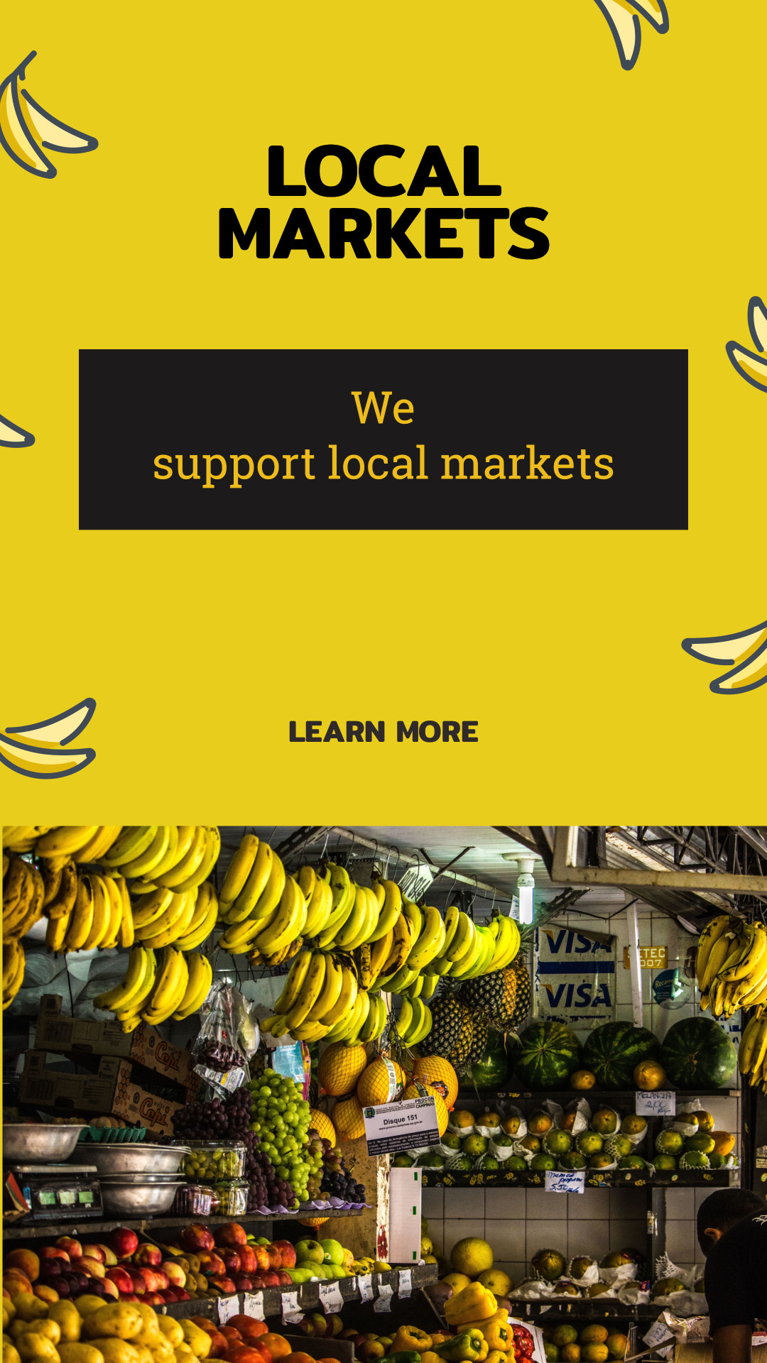 We support local markets