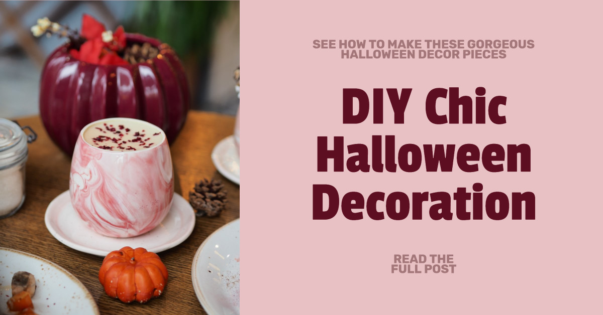 DIY chic Halloween decoration