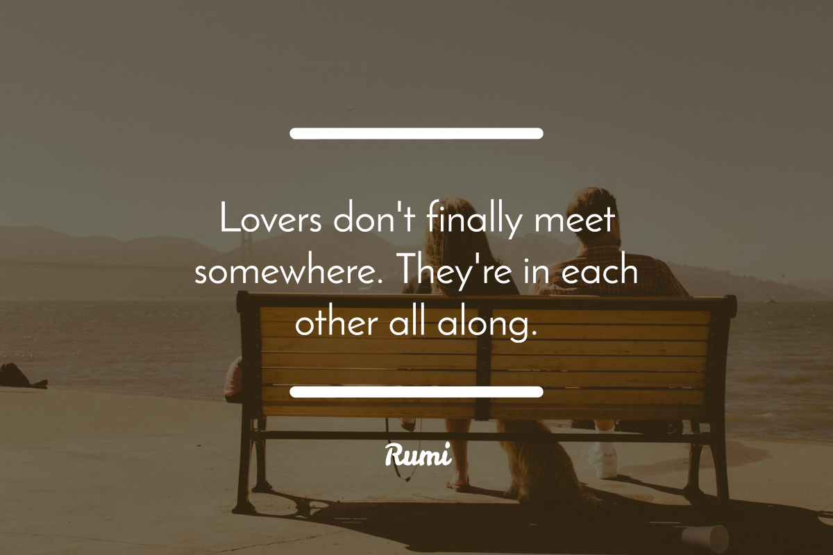 Lovers don't finally meet somewhere