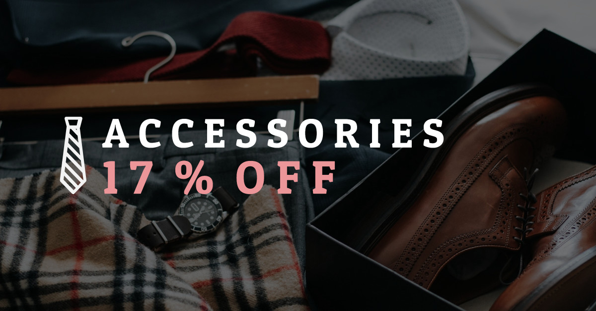 Accessories 17% off