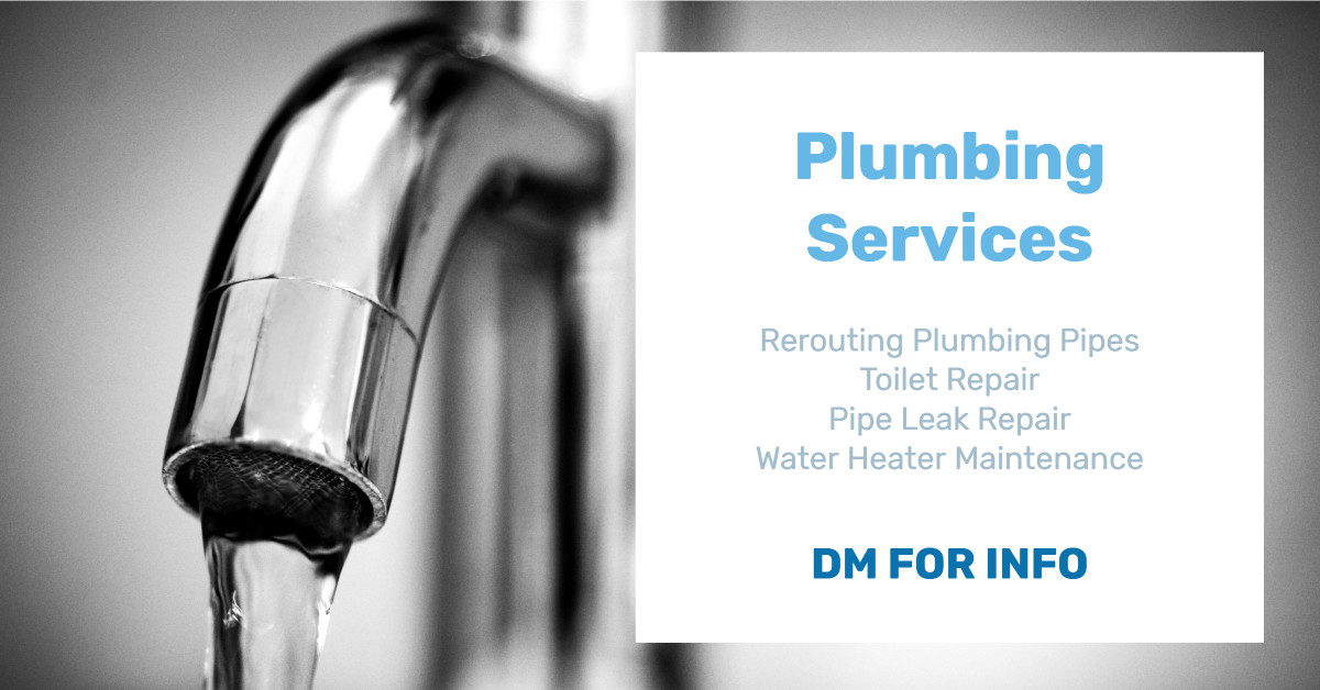Plumbing Services - DM for info