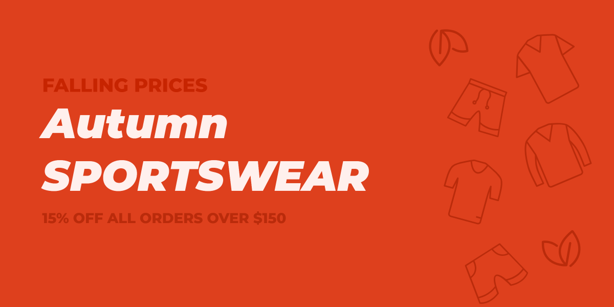 Falling prices Autumn sportswear