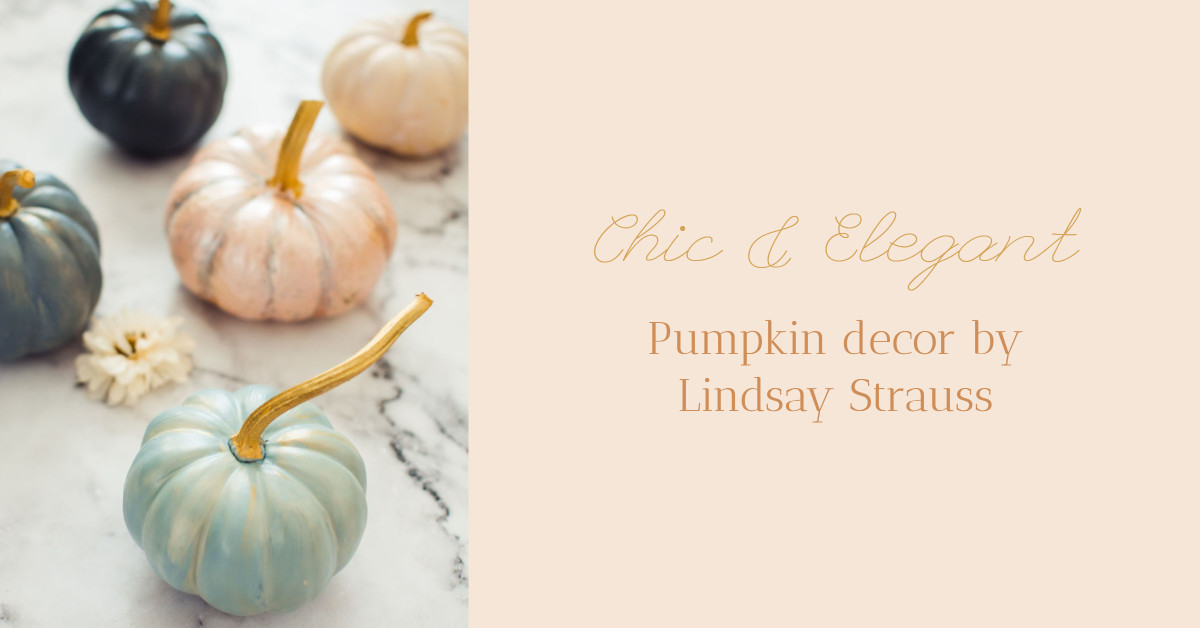 Chic and elegant pumpkin decor