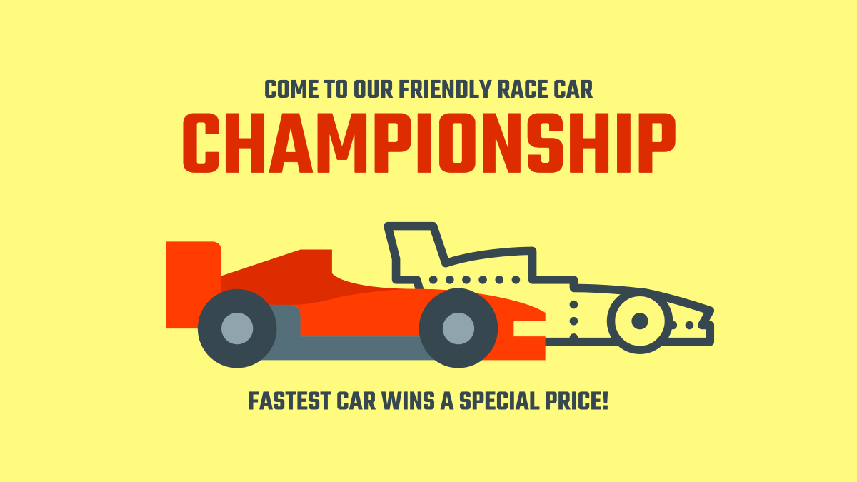 Come to our friendly race car championship