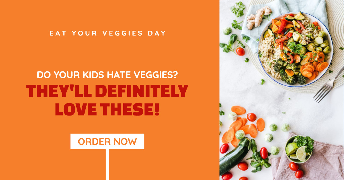 Eat your veggies day - Do your kids hate veggies? They'll definitely love these!