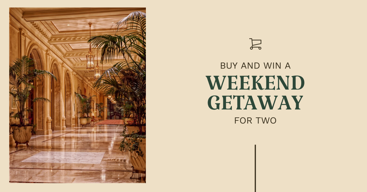 Buy and win a weekend getaway for two