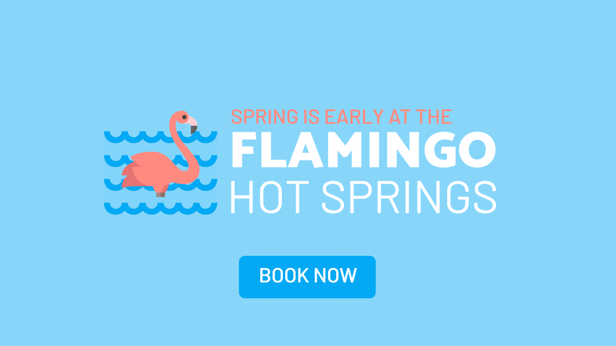 Spring is early at the Flamingo hot springs