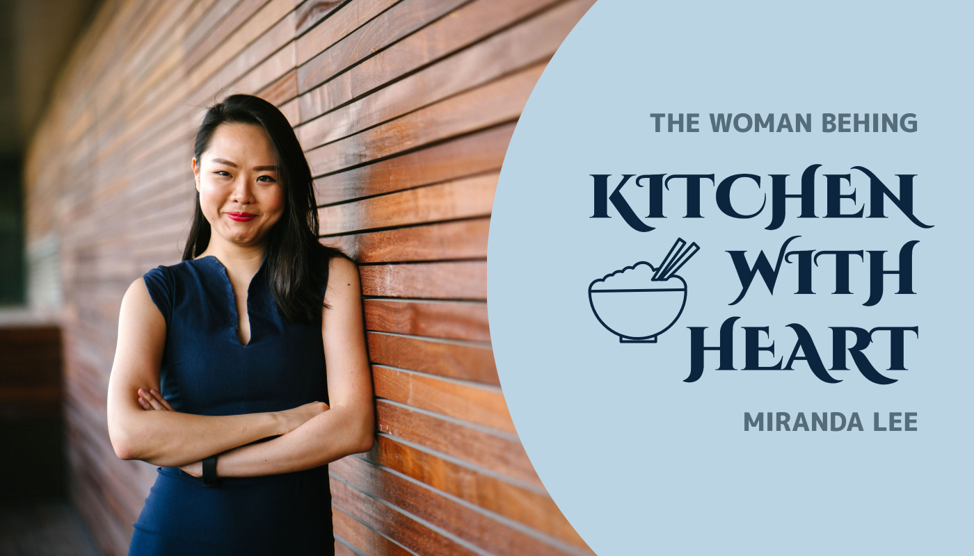 The woman behind Kitchen with heart