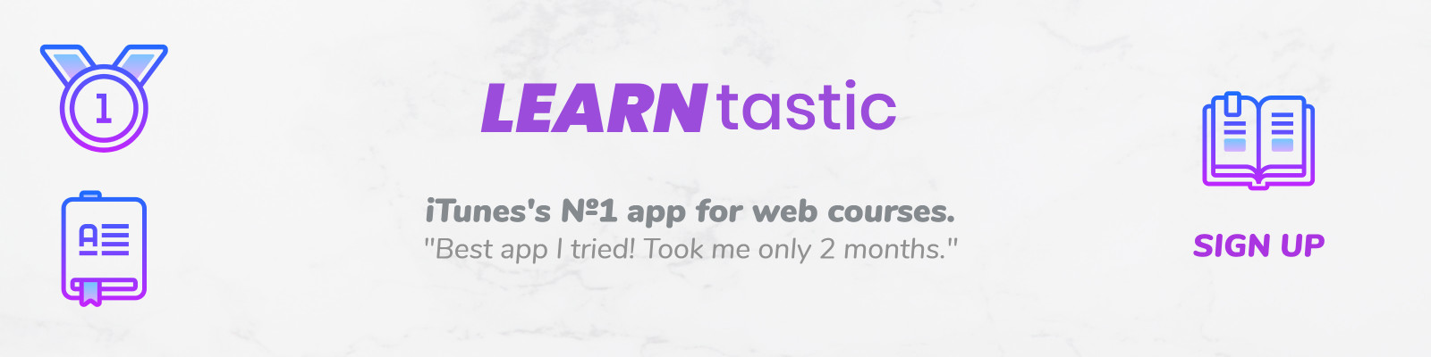 Learntastic - App for web courses