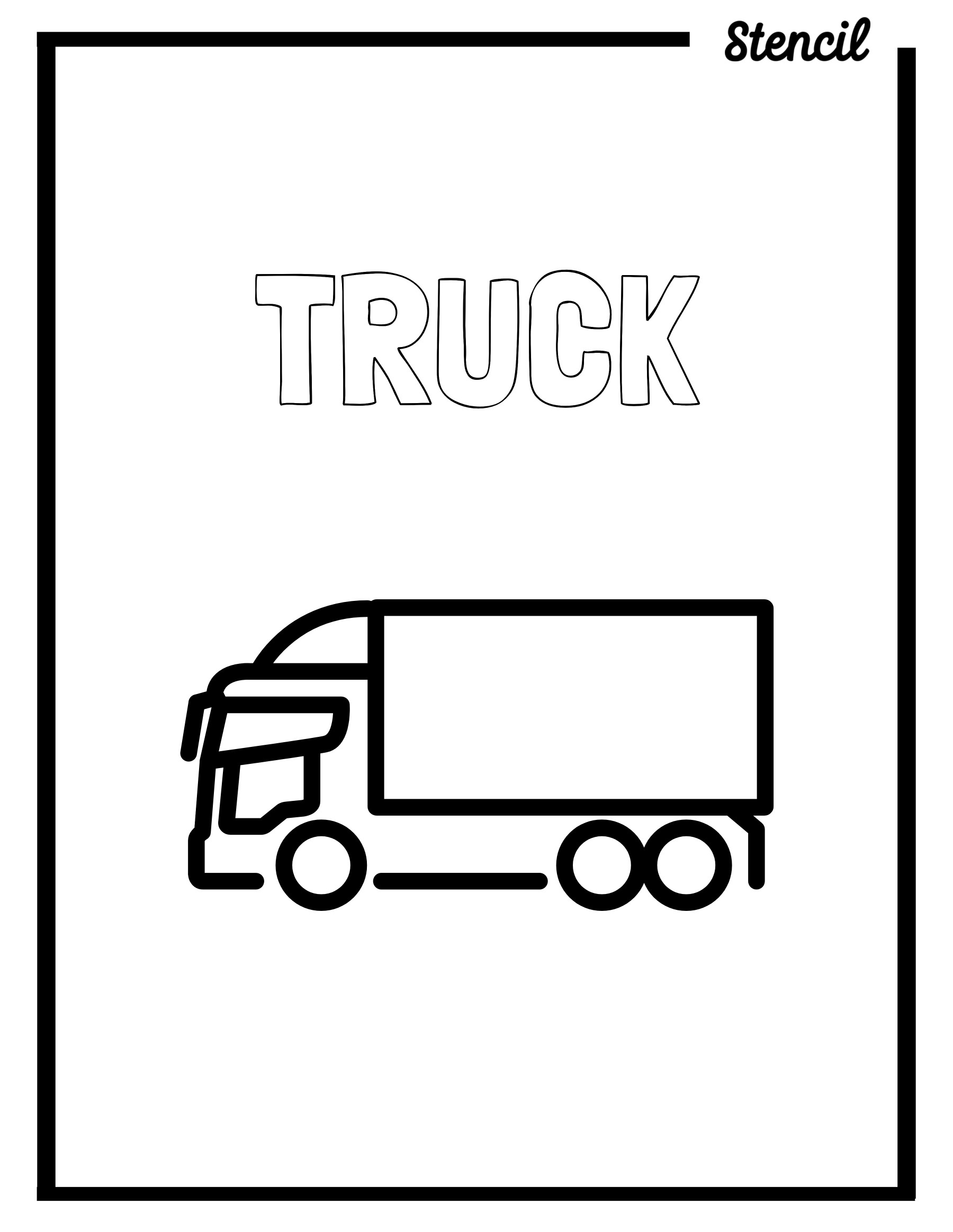 Truck Outline