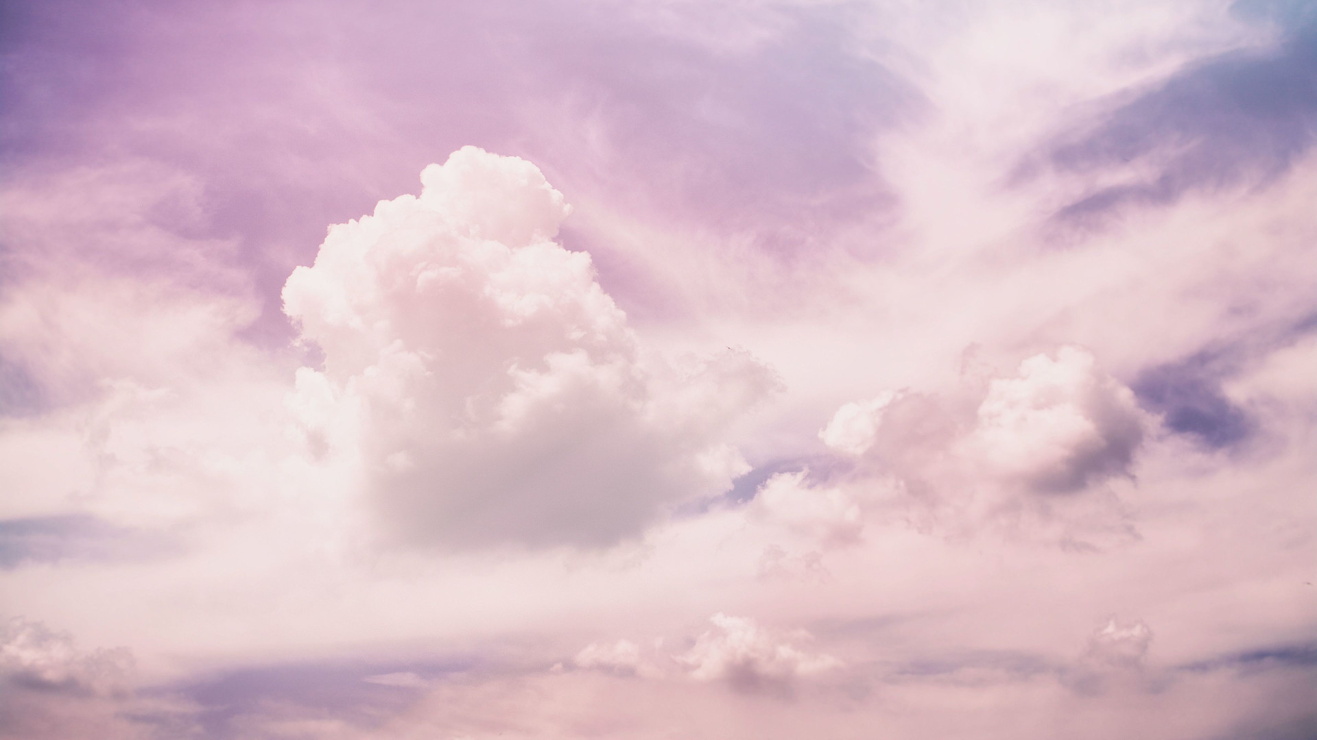 Pastel Clouds Zoom Virtual Background Templates Stencil