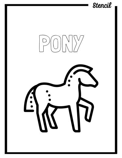 Pony Outline