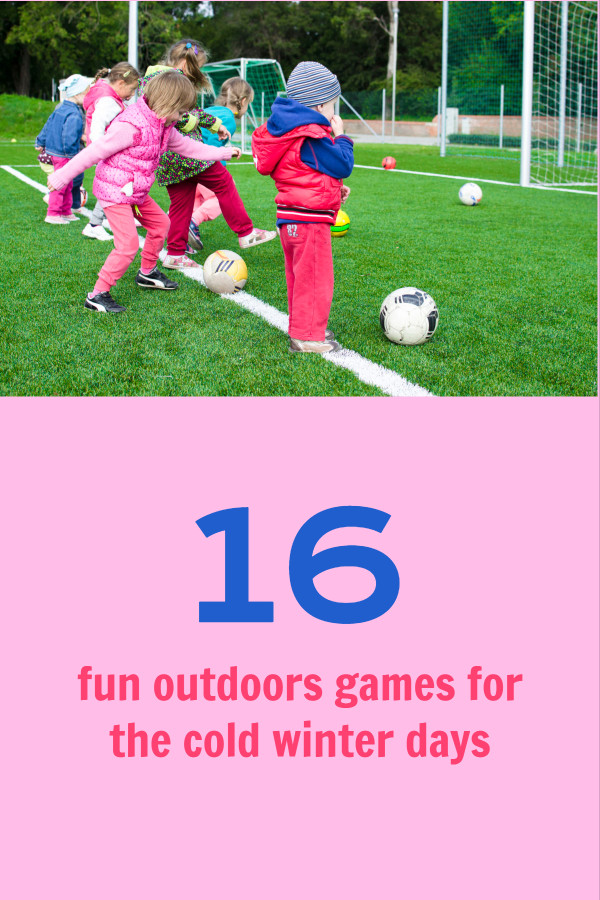 Kids outdoor games Pinterest post design