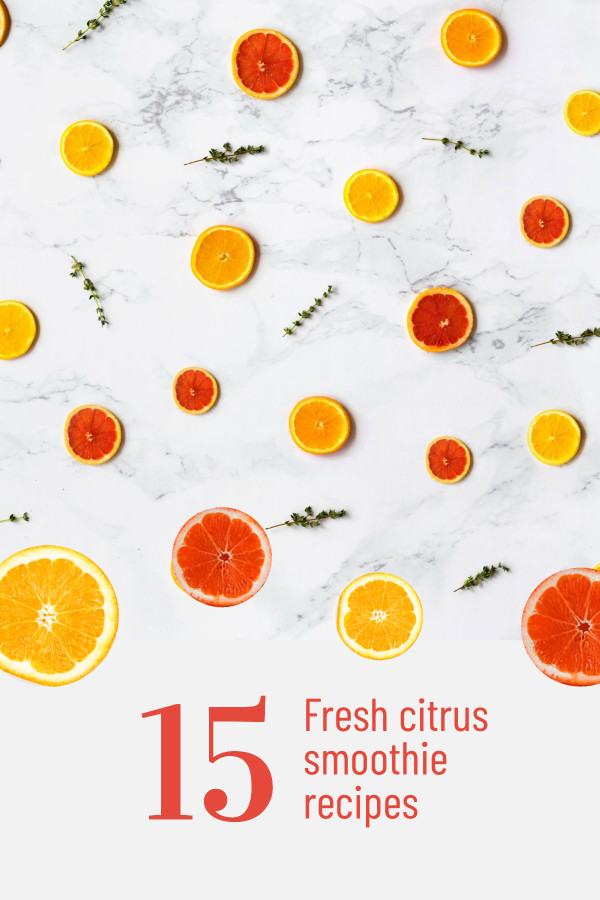 Download 15 Fresh citrus smoothie recipes | Templates | Stencil