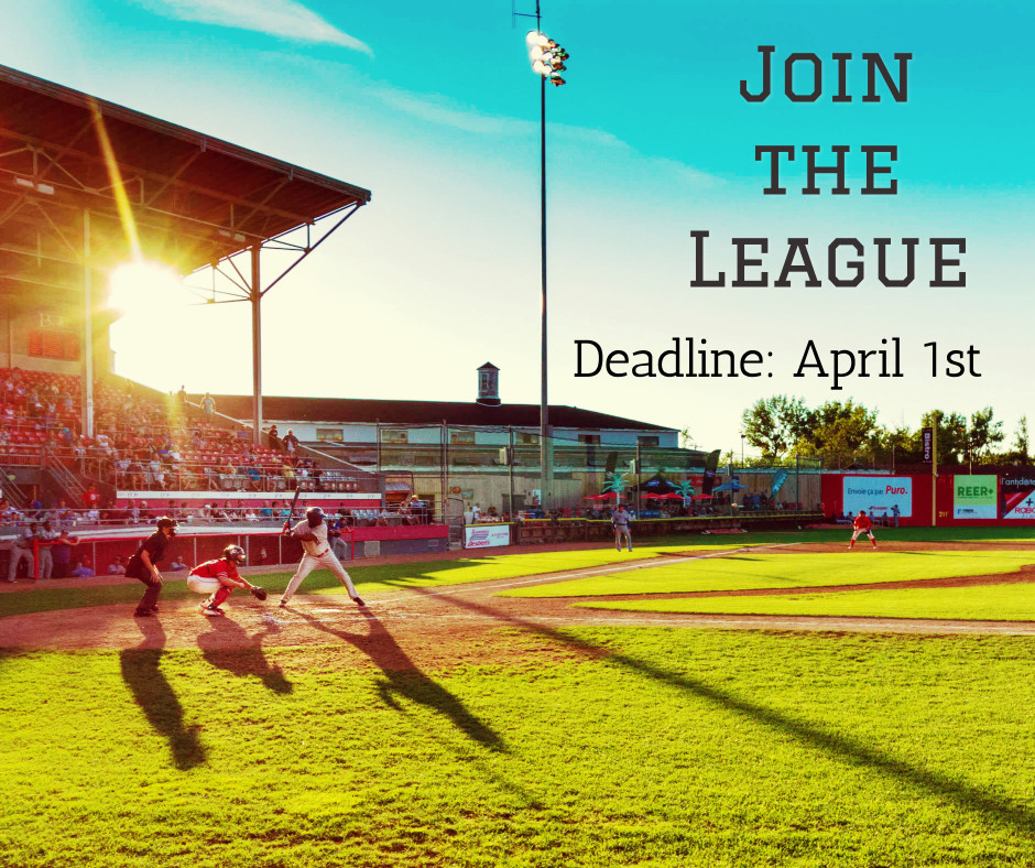 Join the league till April 1st