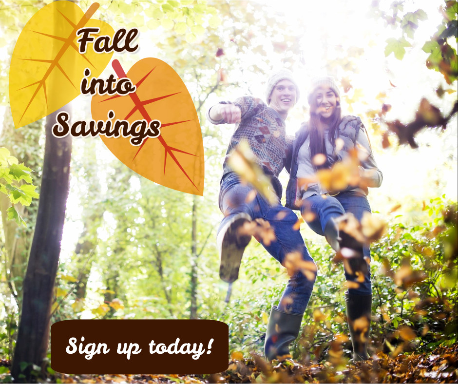 Fall into savings now