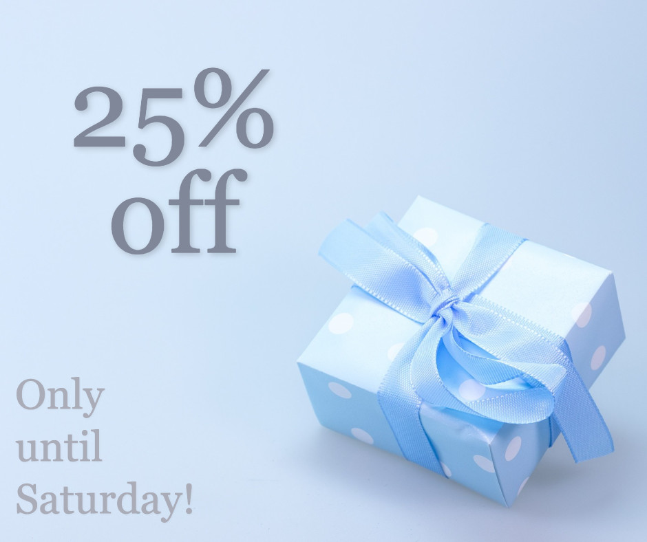 25% off until Saturday