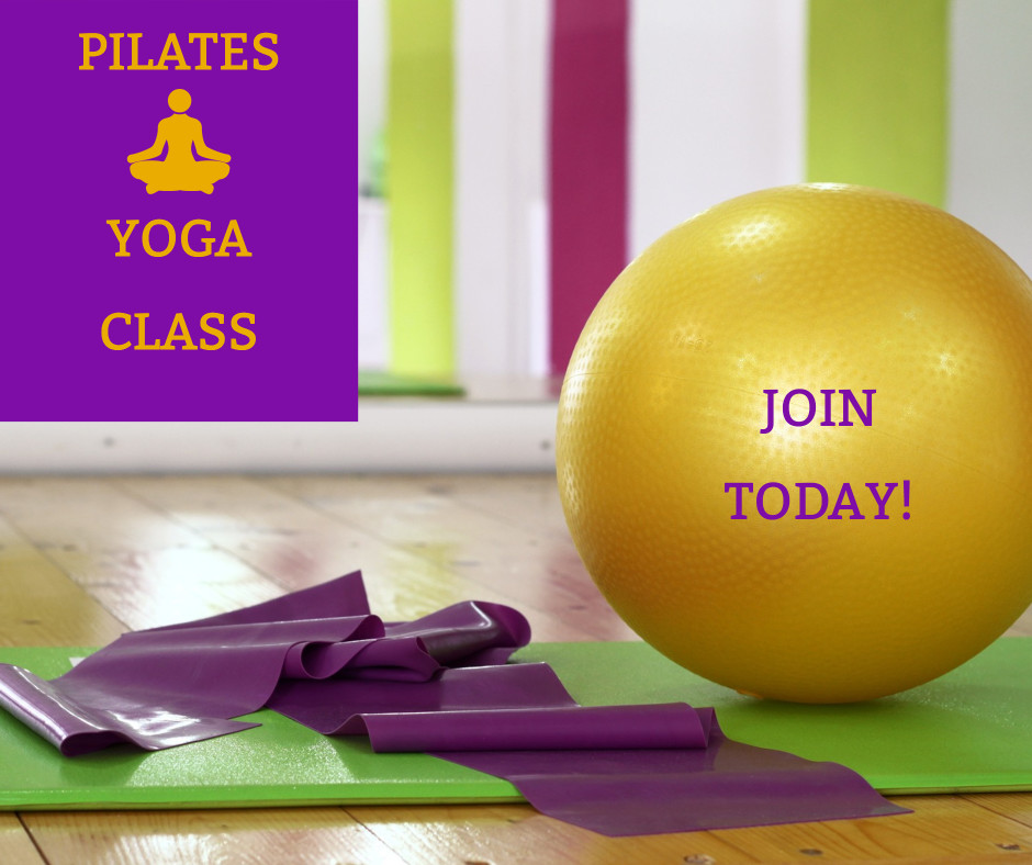 Pilates yoga class