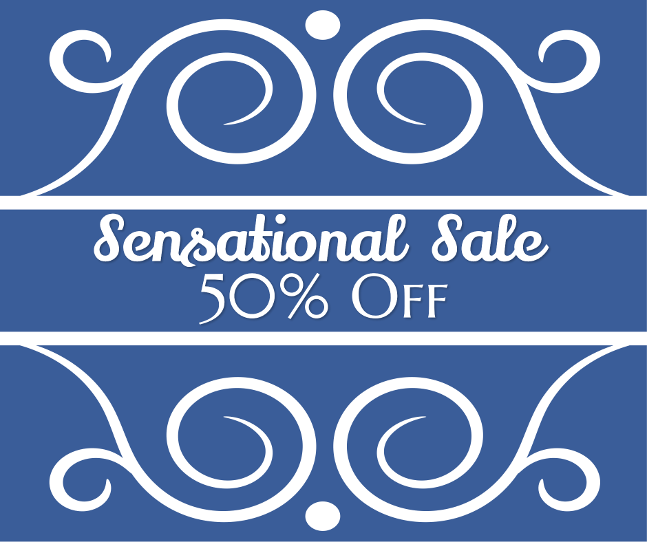 Sensational sale 50% off