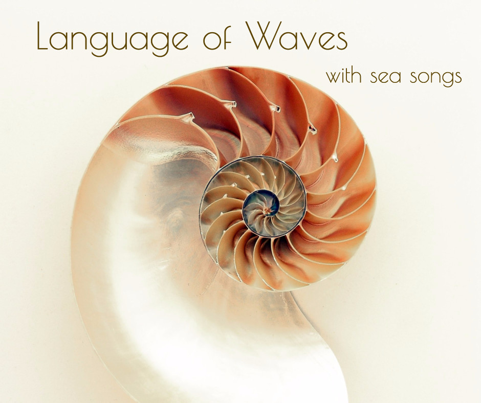 Language of waves with sea songs