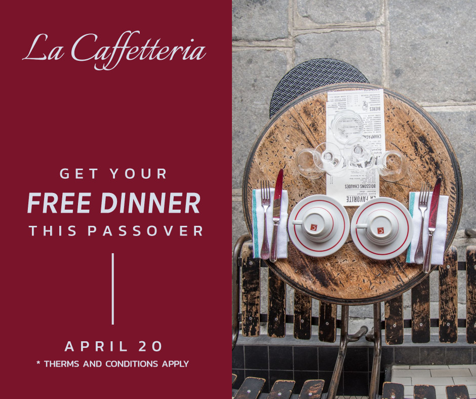 Get your free dinner this passover