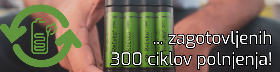 polnilna baterija 300 ciklov polnjenja